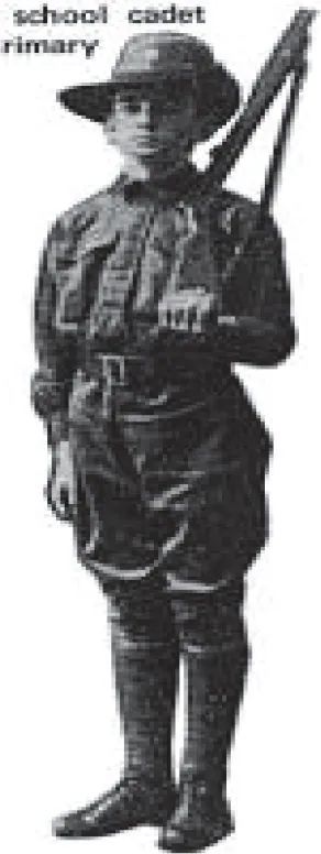 Boy soldiers - were intended to be the “building blocks” of Australian national defences